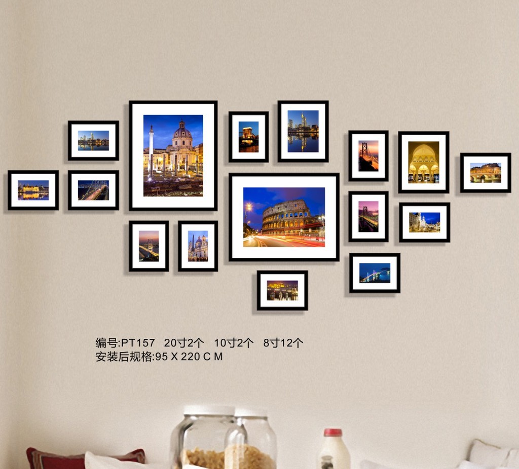 现代城市照片墙模板下载(图片编号:11955330