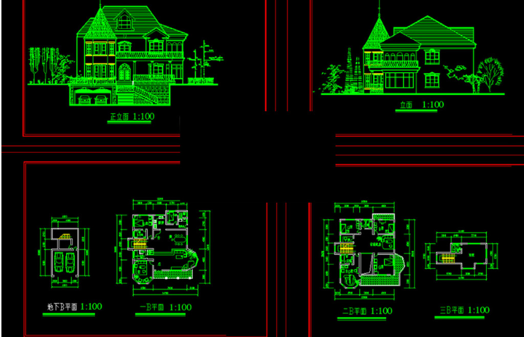 别墅设计图纸模板下载(图片编号:11977531)_别墅CAD图纸_CAD图库_我图网weili.ooopic.com