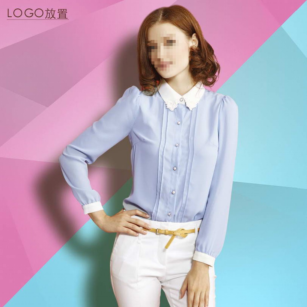 淘宝女士衬衫直通车主图psd促销模板