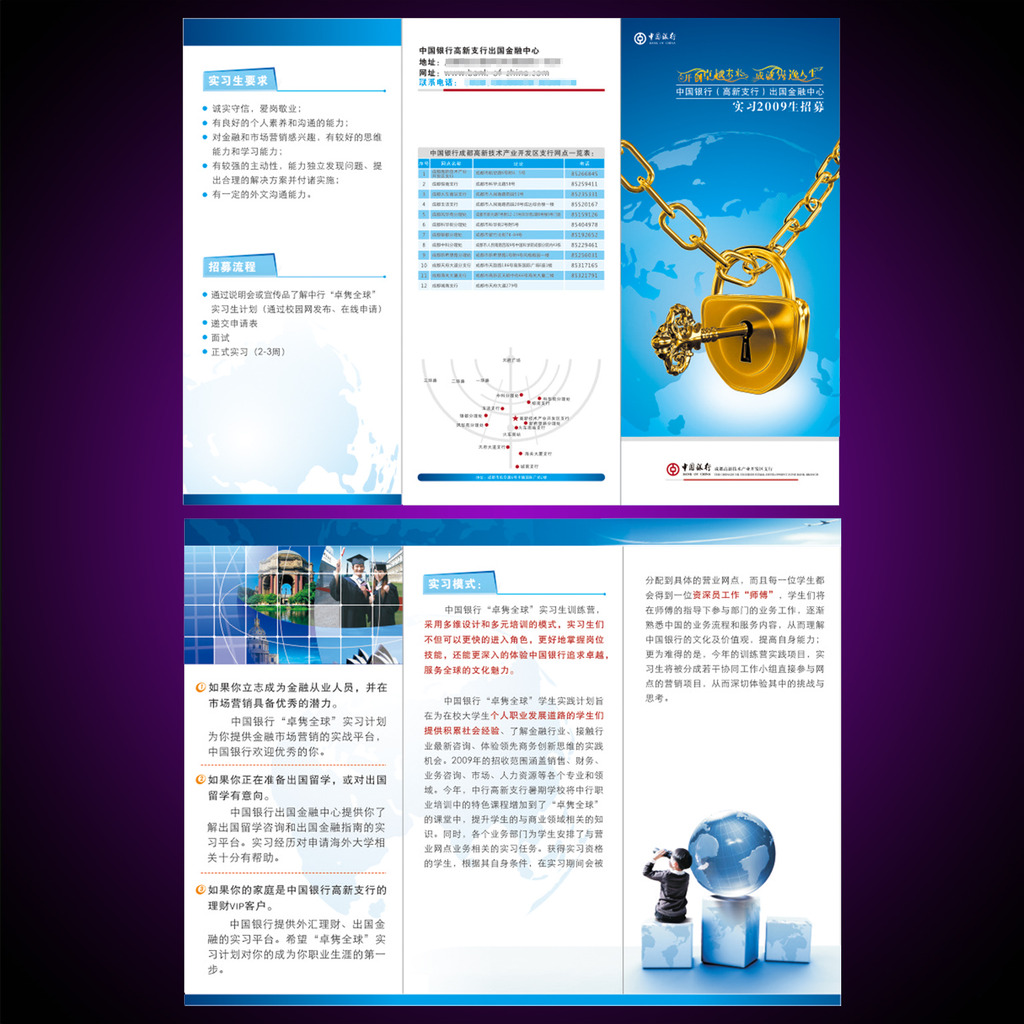 中国银行信用贷折页设计模板下载模板下载(图