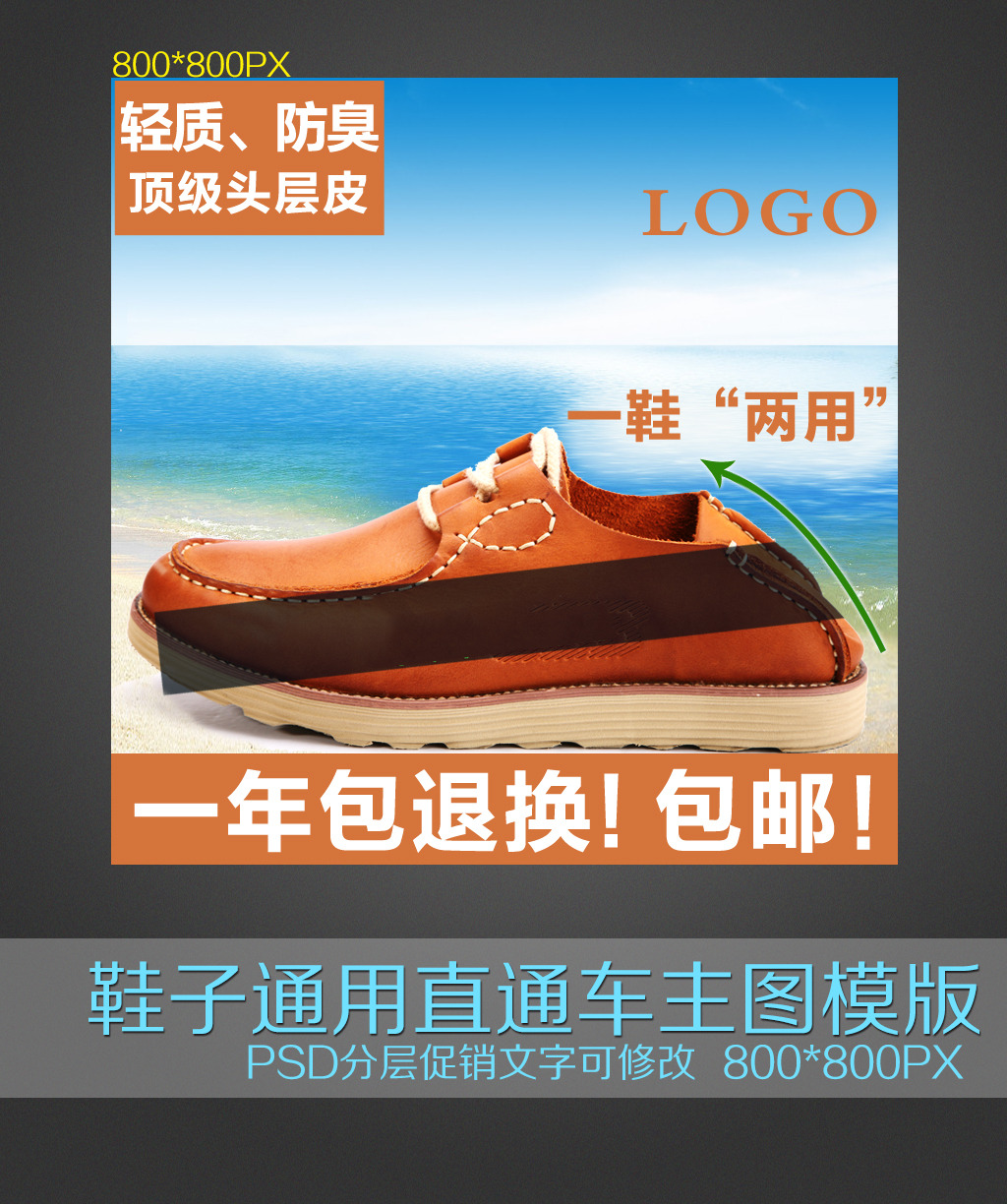 <em>淘宝</em>天猫京东拍拍男装<em>男女鞋</em>主图直通车模板模
