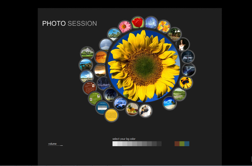 flash电子相册个人简历作品展示源文件模板下载