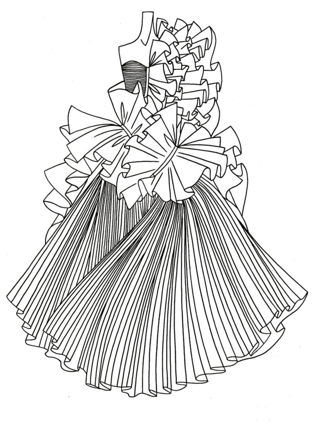 婚纱设计手稿模板下载(图片编号:12011532)_裙