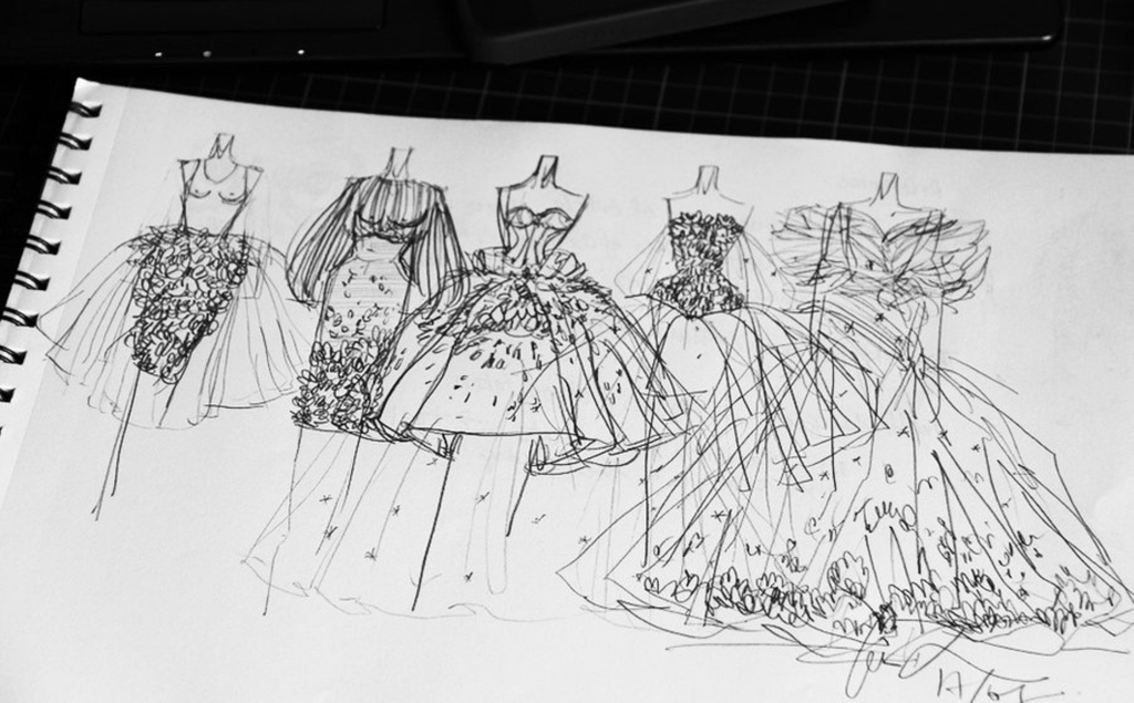 婚纱设计手稿模板下载(图片编号:12011540)_裙子设计_服装手稿_我图网weili.ooopic.com