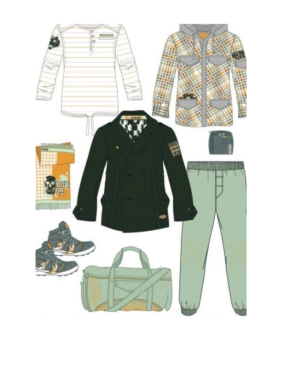 时尚男童款式设计AI格式模板下载(图片编号:12