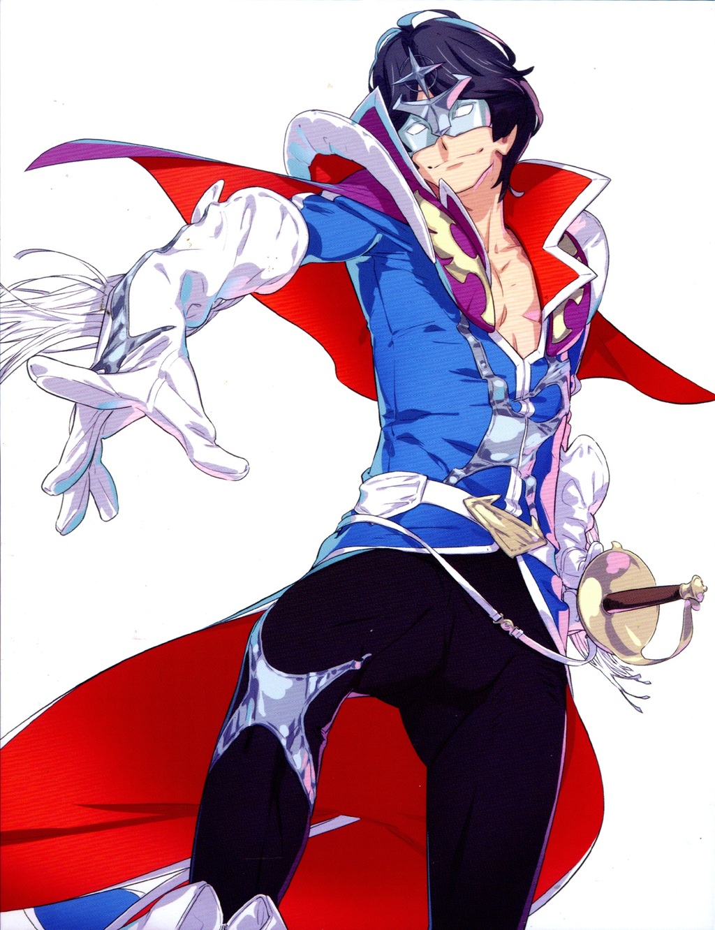 男士芭蕾王子装手绘稿模板下载(图片编号:120