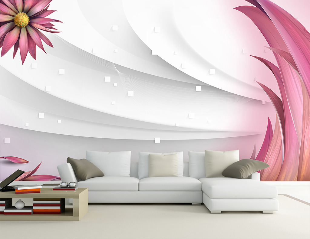 美容院SPA会所养生会馆3D背景墙设计模板下