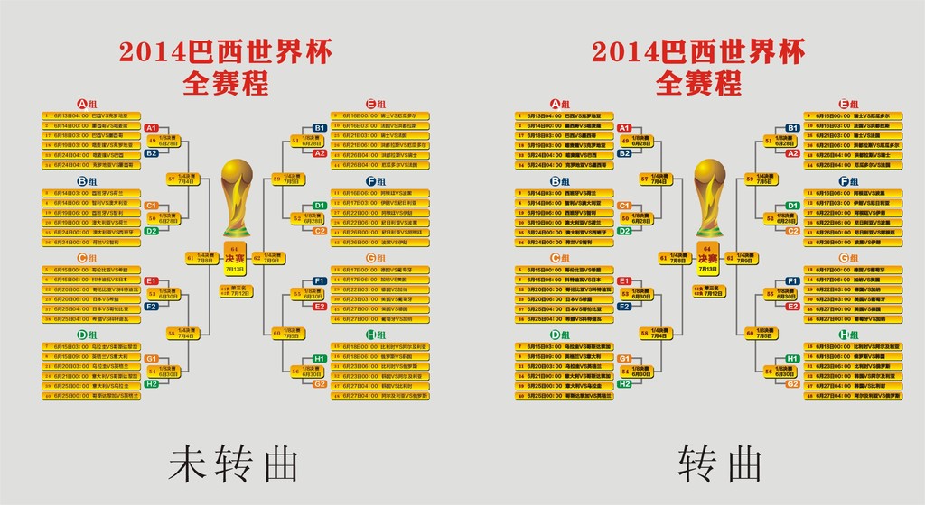 2014巴西世界杯全赛程模板下载(图片编号:120