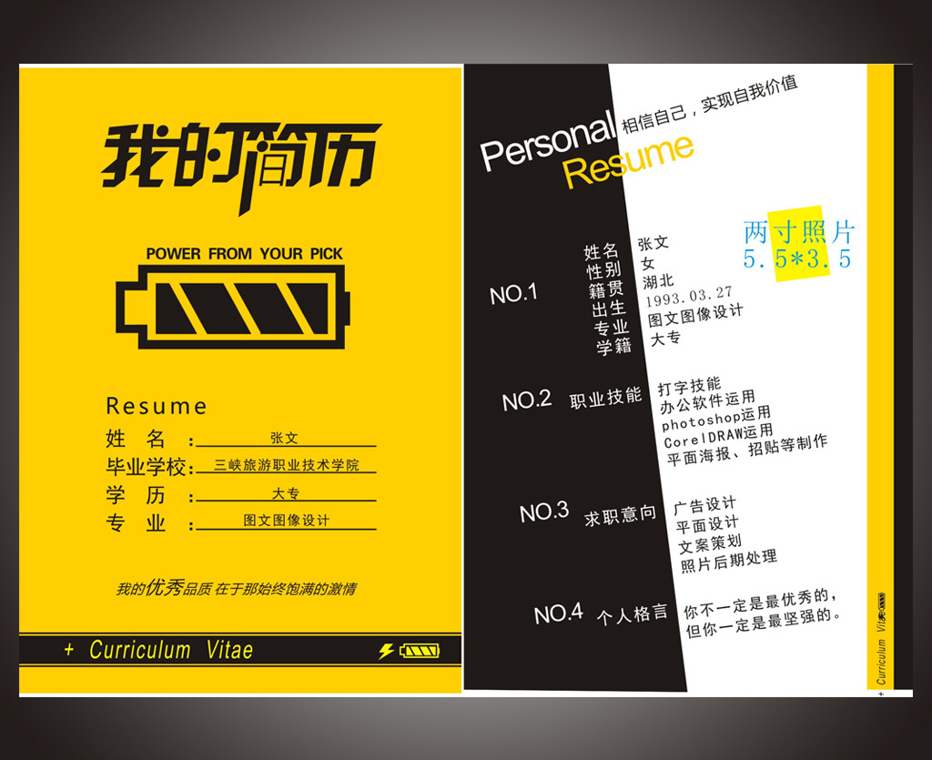 个人简历板式设计模板模板下载(图片编号:12082186)图片