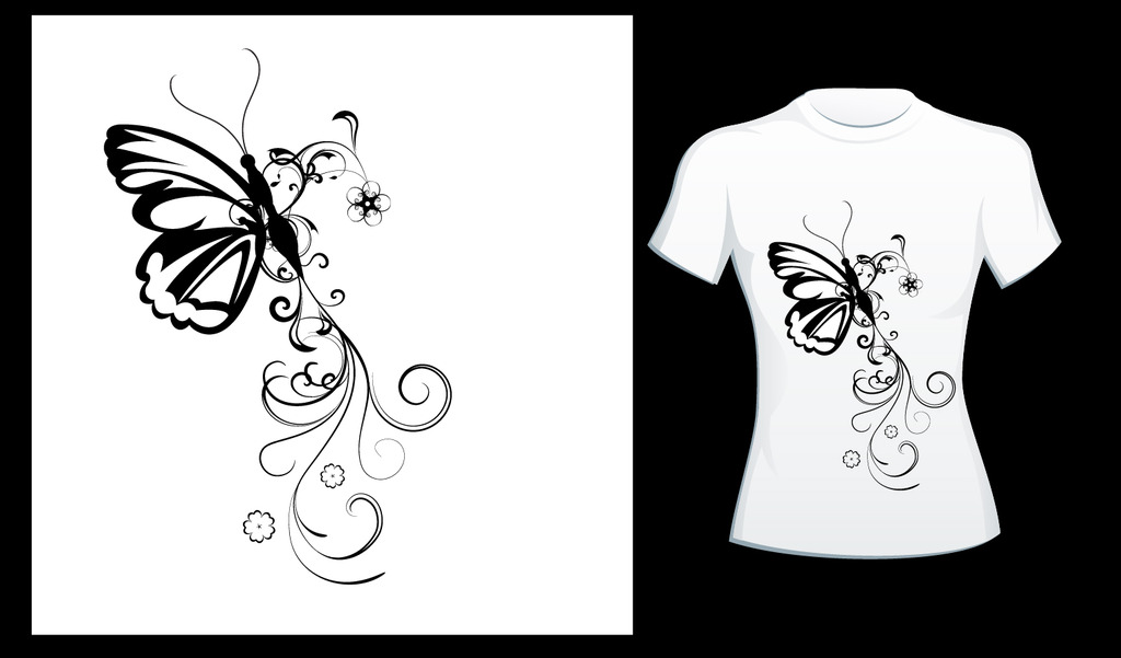 T恤图案模板下载(图片编号:12086917)_花纹图