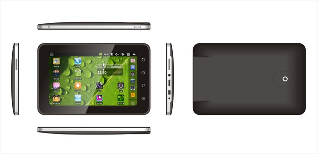 平板电脑工业设计外观ID设计矢量图模板下载(