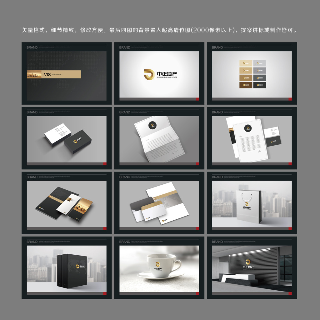 高端上市公司vi设计提案模板下载(图片编号:12