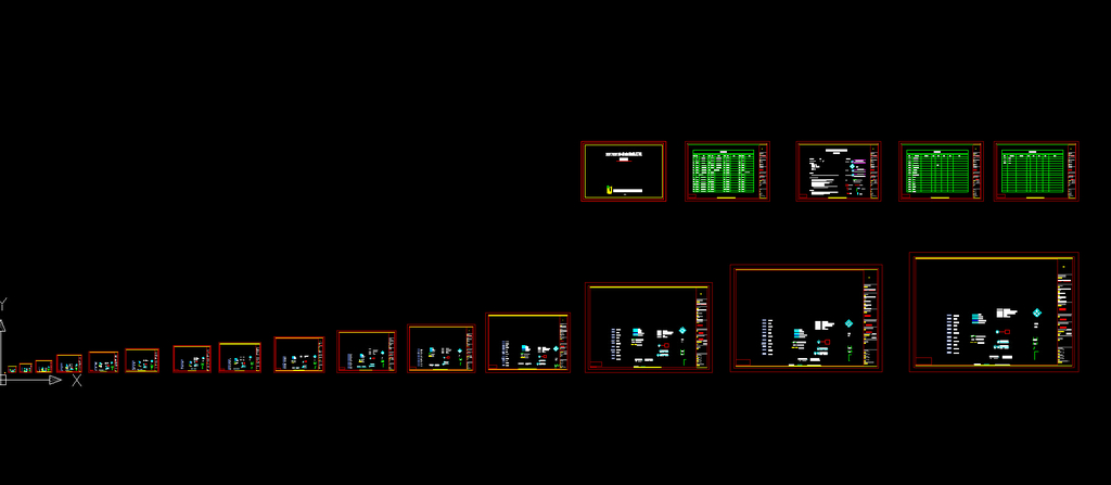 CAD图框级、各种比例图款、说明模板下载(图