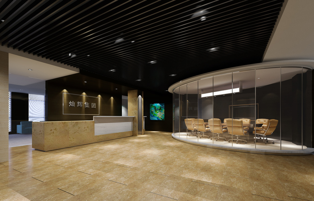 会议室公司接待厅3DMAX模型下载模板下载(图