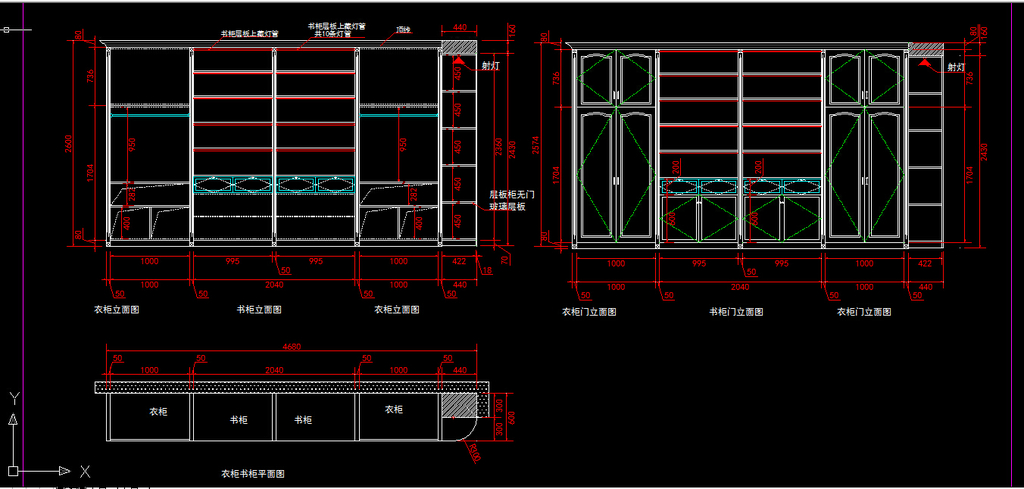 衣柜cad制图初学入门_cad内衣柜下载(2)