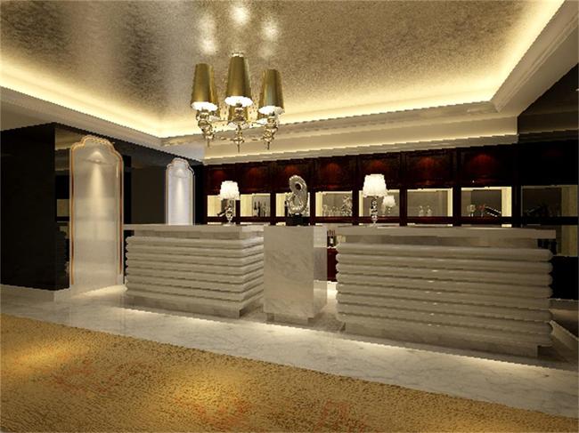 酒店宾馆酒楼前台咖啡厅接待3DMAX模型模板