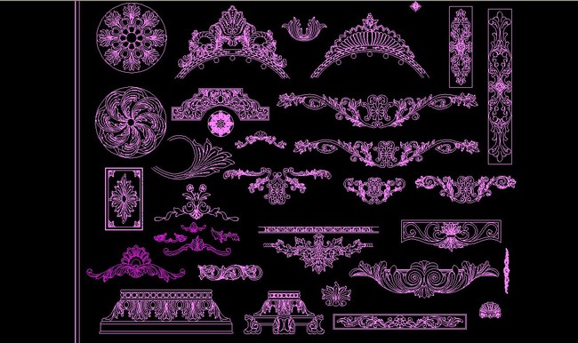 cad实木雕花图库模板下载 cad实木雕花图库图片下载 实木雕花 家具雕花 雕刻 雕像 镂空花 CAD雕花 雕花图块 柱头花 角花 圆花 方花 花型图库 雕花大全 CAD图库 家具装饰件 雕花图集 柜门花 石膏花