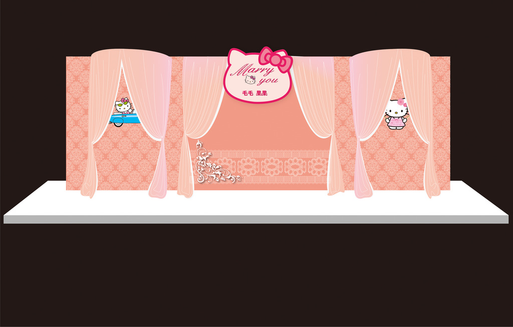 主题婚礼喷绘设计模板下载(图片编号:1217543