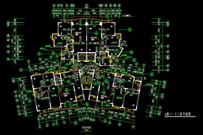 经典农村别墅户型cad