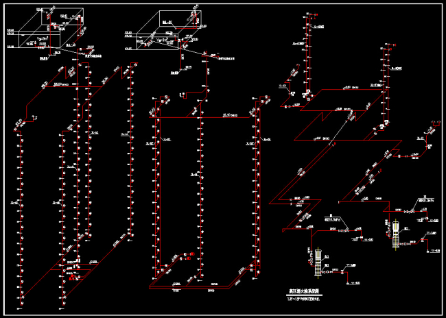 高层建筑消防给排水设计CAD图纸模板下载(图
