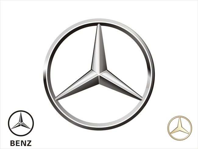 奔驰标志商标logo矢量CDR分层源文件模板下