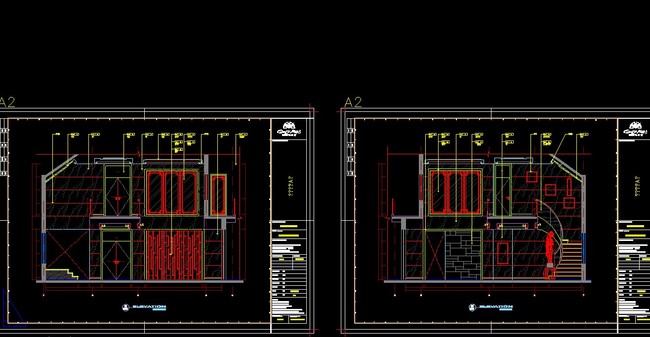 金螳螂--常熟市辛庄别墅施工图模板下载(图片编