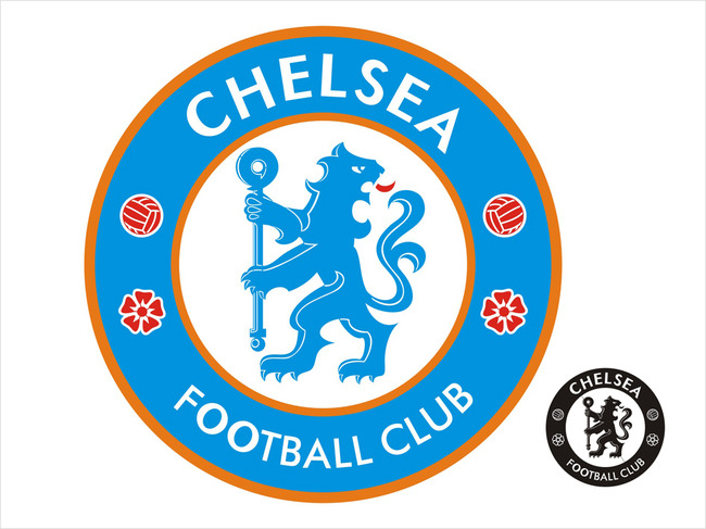 切尔西队徽英超足球大满贯矢量分层大图模板下