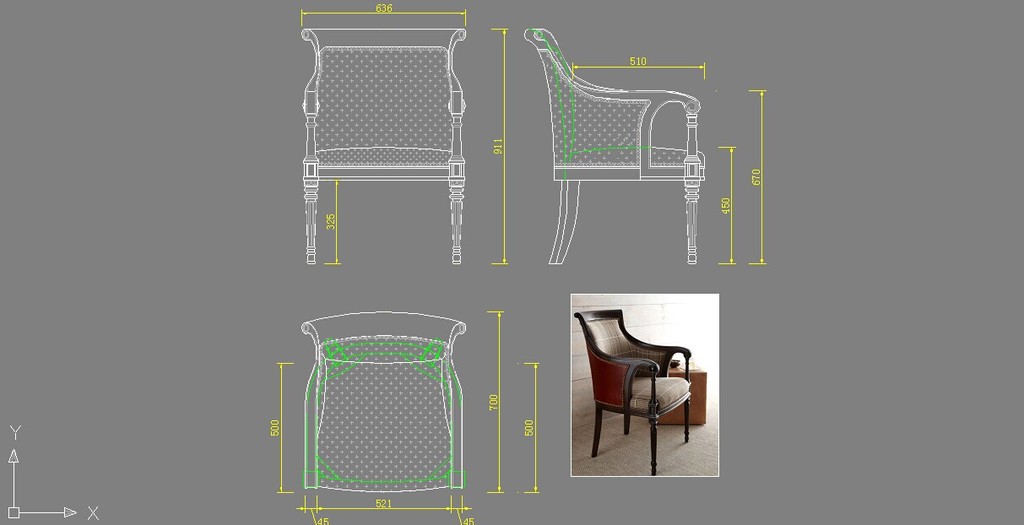 简欧单人沙发单椅美式图片下载 家具图纸欧式椅子家具设计模板下载