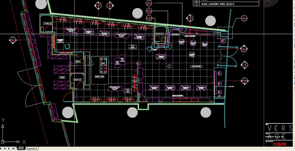 范思哲专卖店(施工图及实景)模板下载(图片编号:12234468)_工装施工CAD图纸_CAD图库_我图网weili.ooopic.com