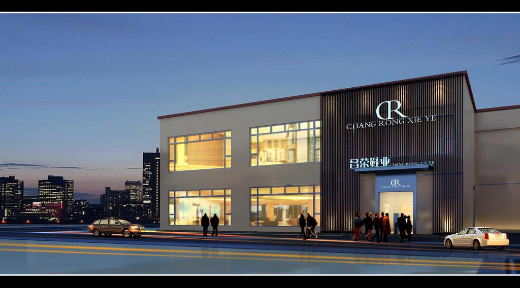 昌荣鞋业展厅施工图模板下载(图片编号:12234