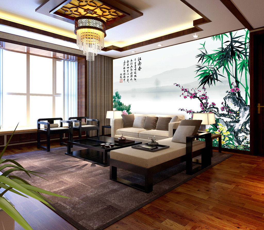 我图网提供精品流行中式客厅国画山水画电视背景墙素材下载,作品模板源文件可以编辑替换,设计作品简介: 中式客厅国画山水画电视背景墙 位图, CMYK格式高清大图,使用软件为 Photoshop CS5(.psd)
