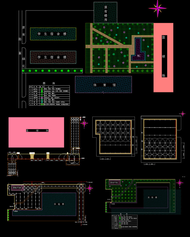 足球场绿化及喷灌系统设计图模板下载(图片编