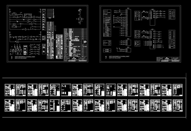 10KV高压开关柜原理图CAD图纸模板下载(图片