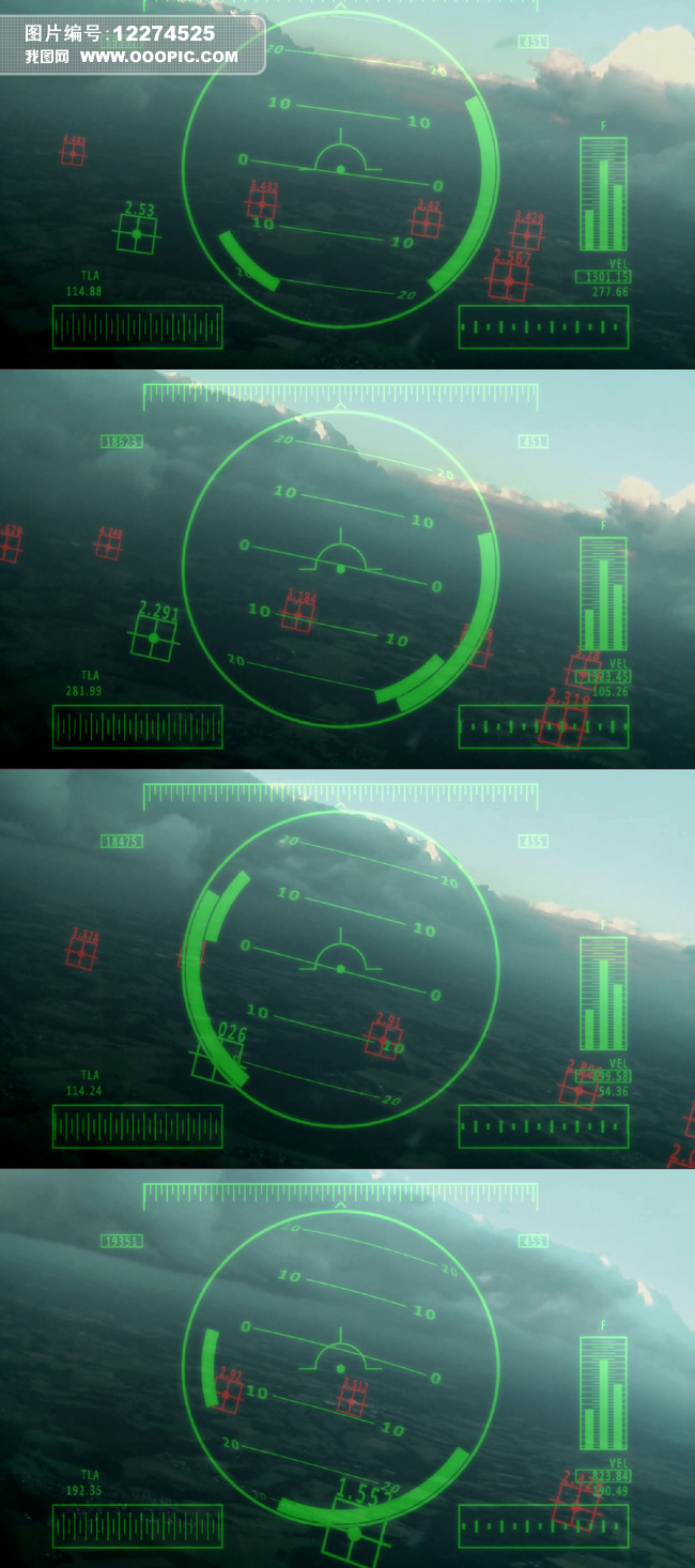 用AE模拟制作平视显示器效果模板下载
