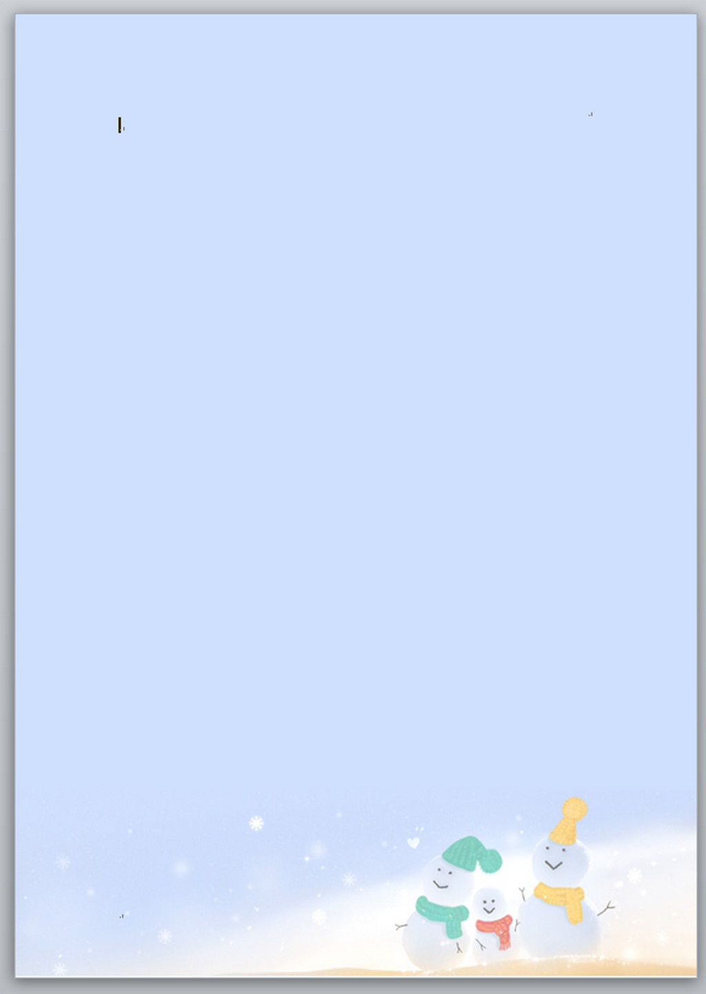 蓝色背景信纸word模板下载 蓝色背景信纸word图片下载 可爱卡通信纸图片