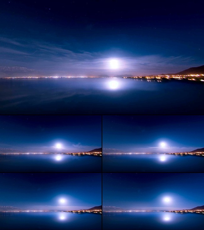 夜晚移动的月亮模板下载(图片编号:12302527