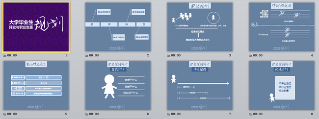 职场求职PPT大学生毕业职业规划企业宣传模板