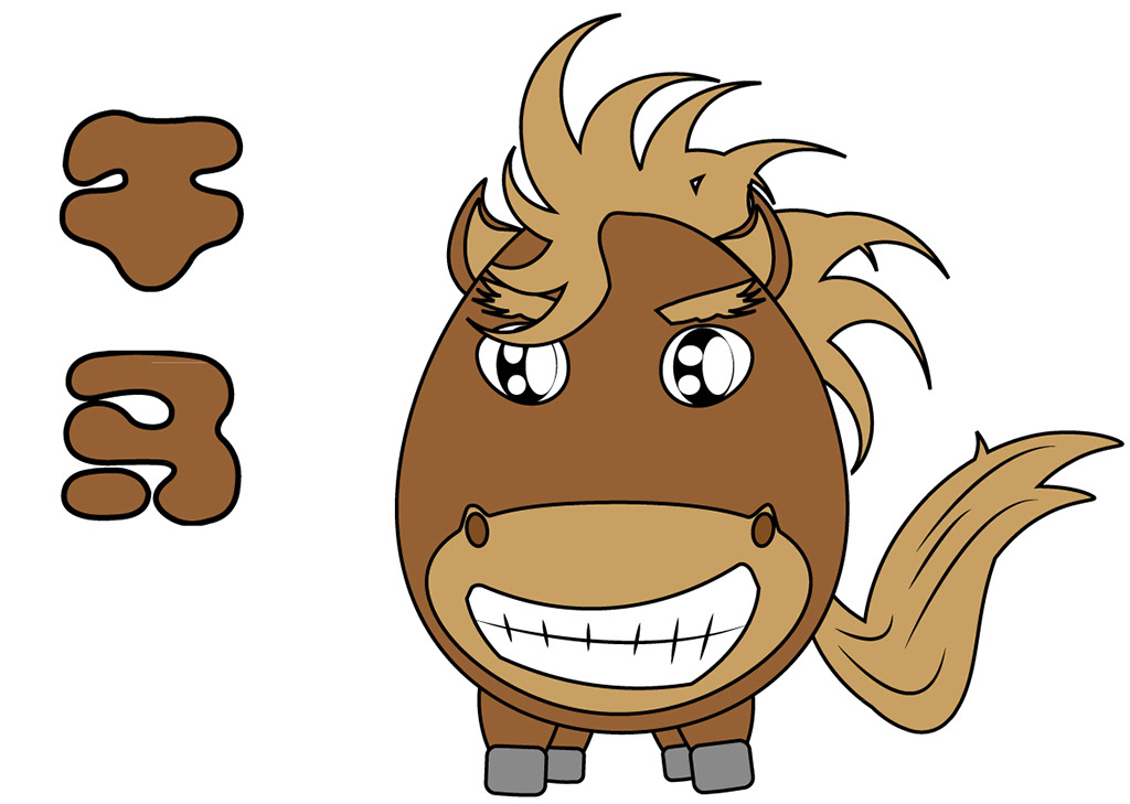 彩蛋十二生肖午马模板下载(图片编号:1230712