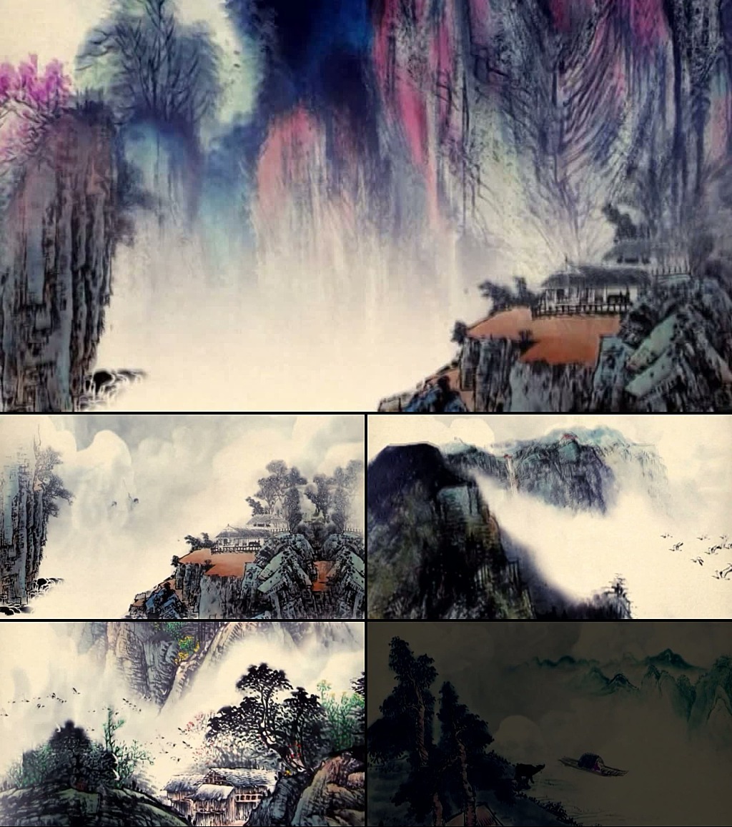 极品中国风水墨山水动态视频素材模板下载(图