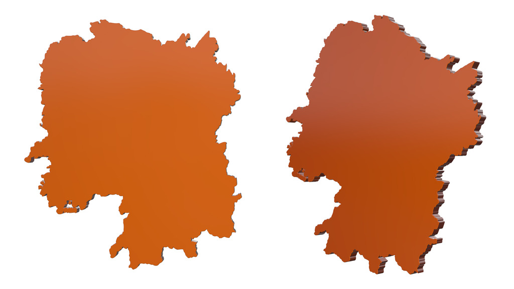 3D湖南地图PSD模板下载(图片编号:12383633