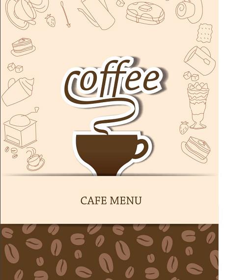 咖啡店菜单封面模板下载(图片编号:12396756
