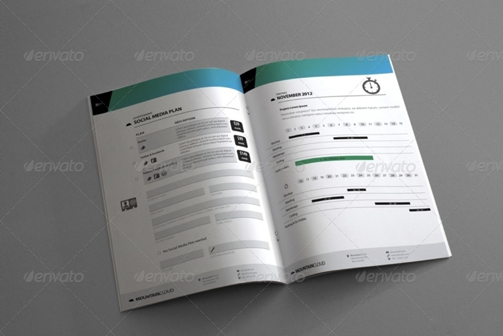 40页完整的通用商业企划书设计模板模板下载