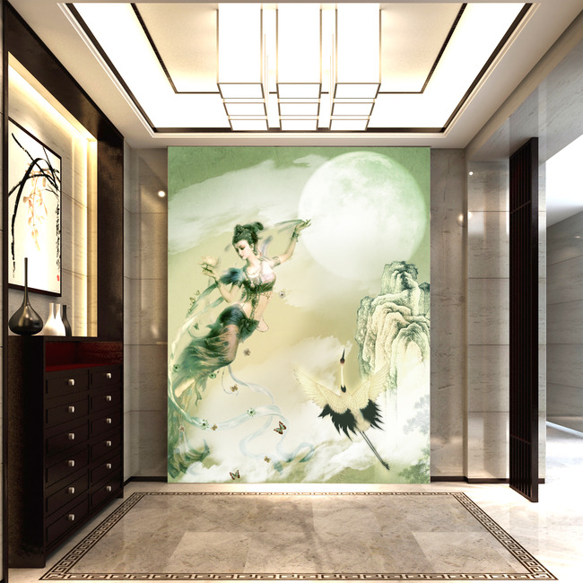 【本作品下载内容为:"古代飞天仙女玄关装饰画"模板,其他内容仅为参考,如需印刷成实物请先认真校稿,避免造成不必要的经济损失。】 【声明】未经权利人许可,任何人不得随意使用本网站的原创作品(含预览图),否则将按照我国著作权法的相关规定被要求承担最高达50万元人民币的赔偿责任。