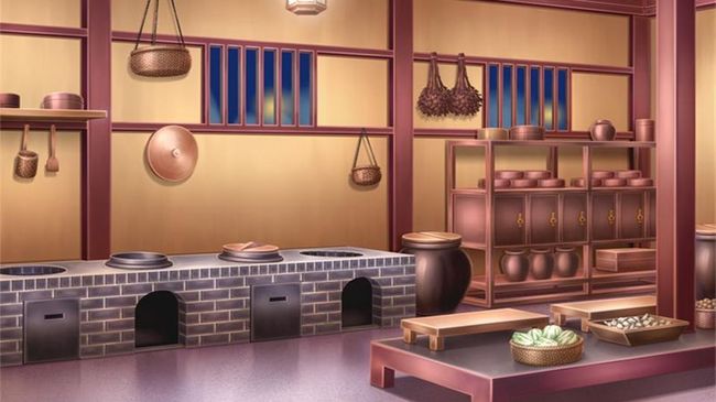 古代场景背景厨房立绘游戏动漫