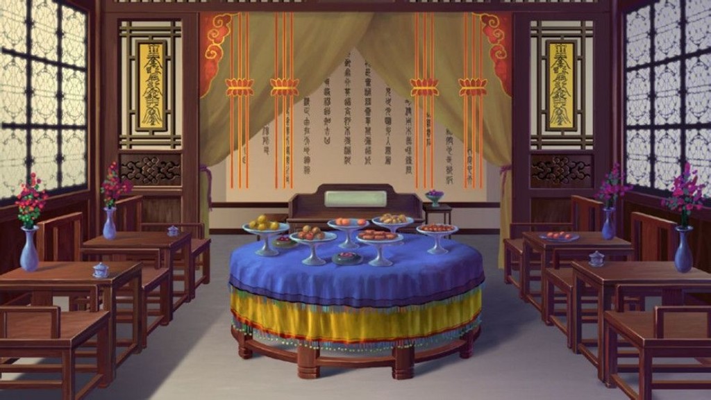 古代场景房间室内立绘游戏动画图片