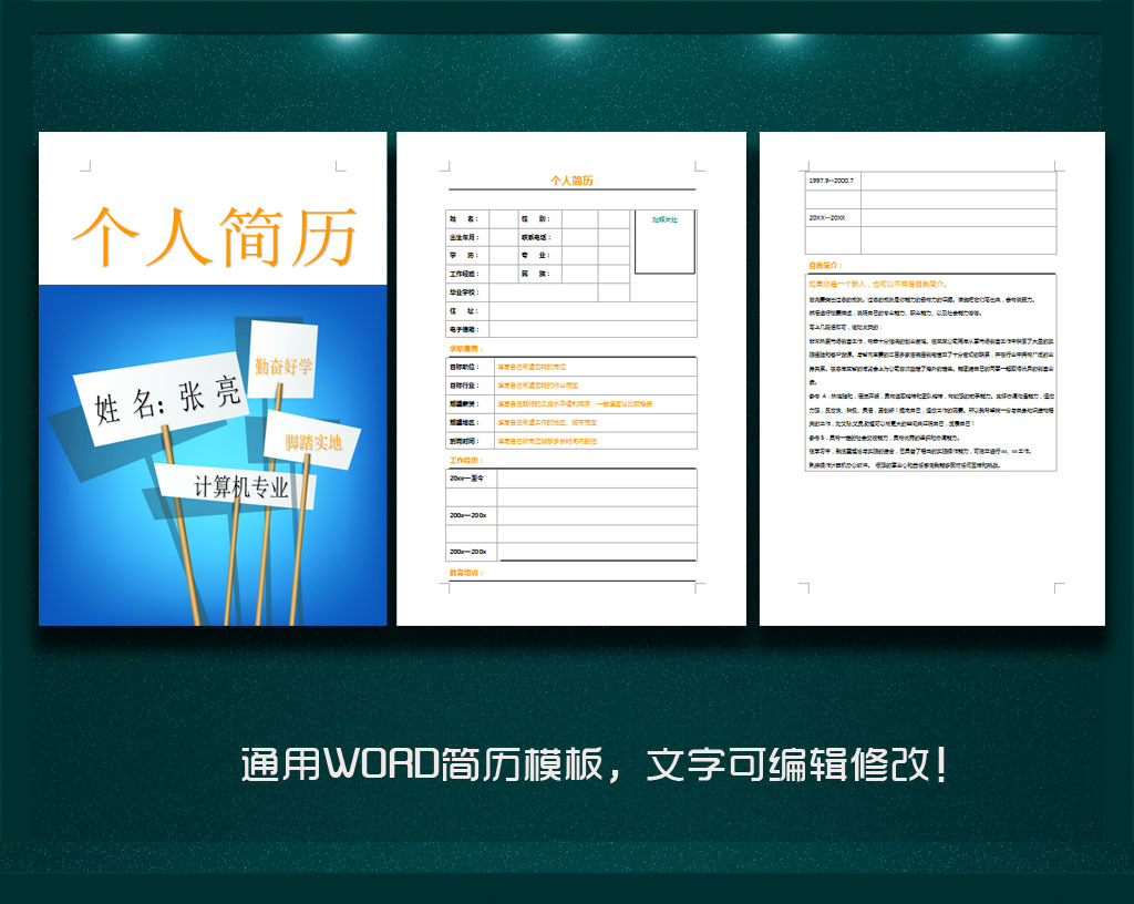 个人简历模板模板下载 个人简历模板图片下载 求职简历表格模板 求职图片
