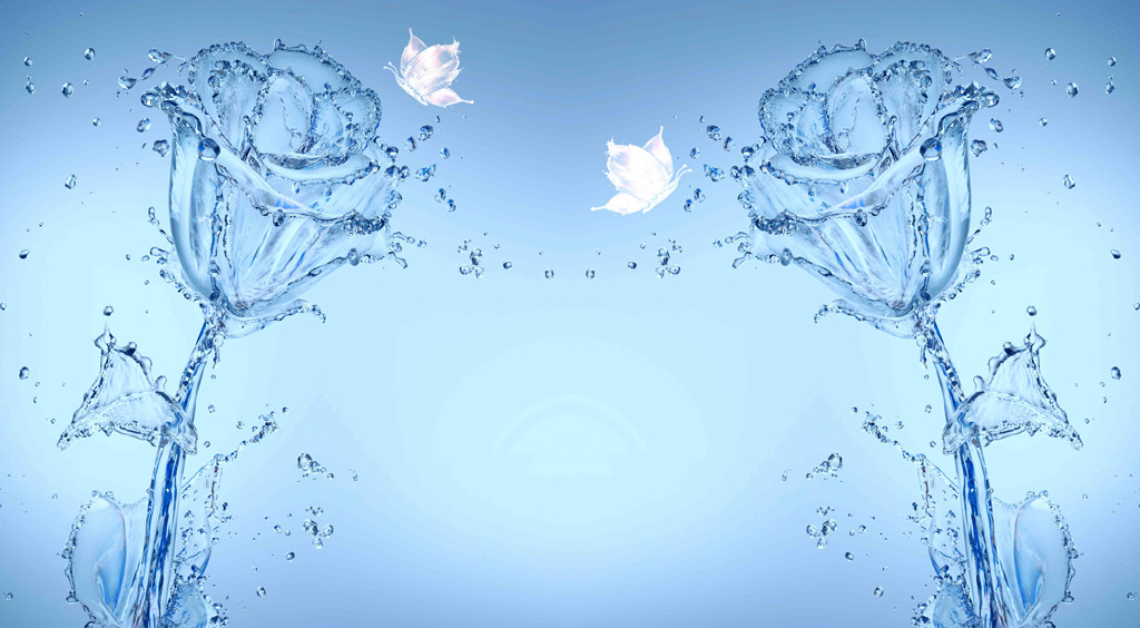 水玫瑰蝴蝶高清图片下载(图片编号12457777)现代简约电视背景墙图片_电视背景墙图片_我图网weili.ooopic.com