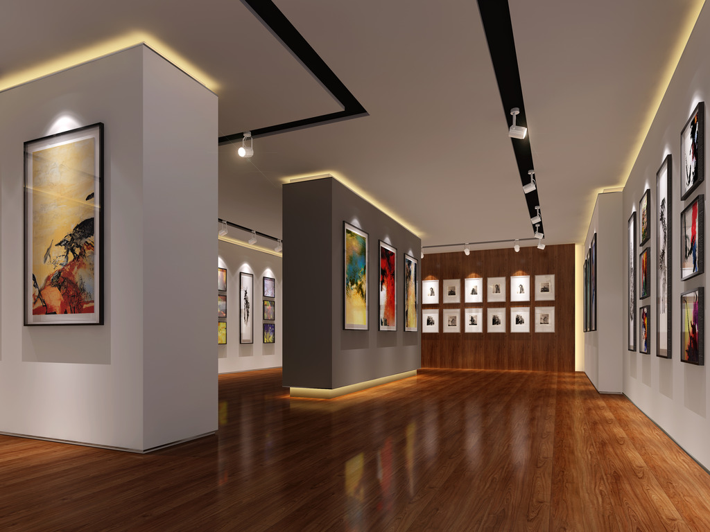 画展展厅设计效果图2模板下载(图片编号:1246