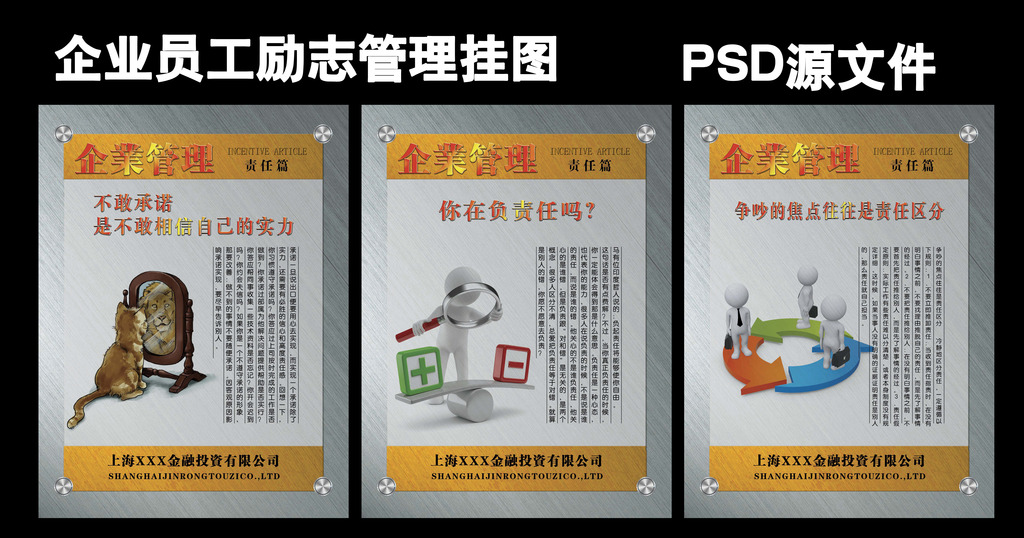 企业员工培训挂图责任篇模板下载(图片编号:1