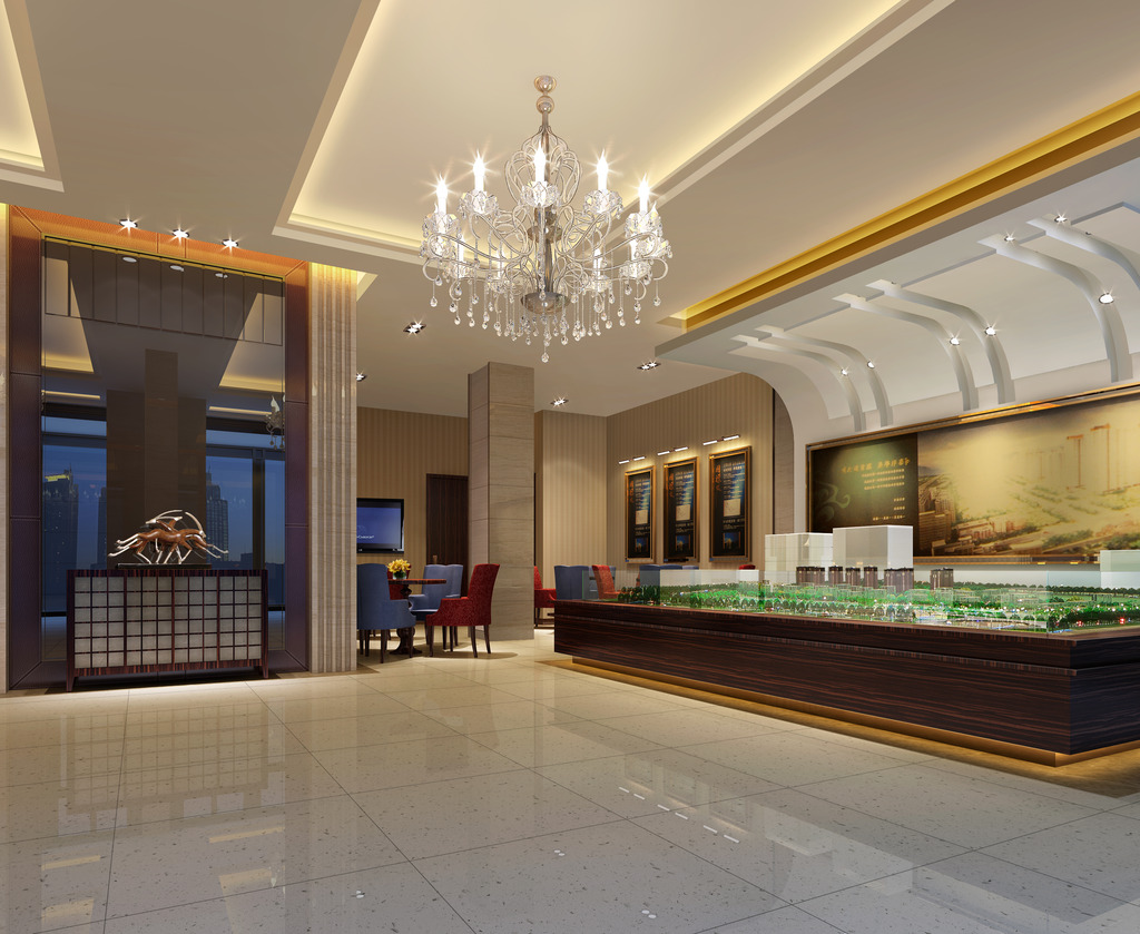 武汉售楼处效果图1模板下载(图片编号:124951